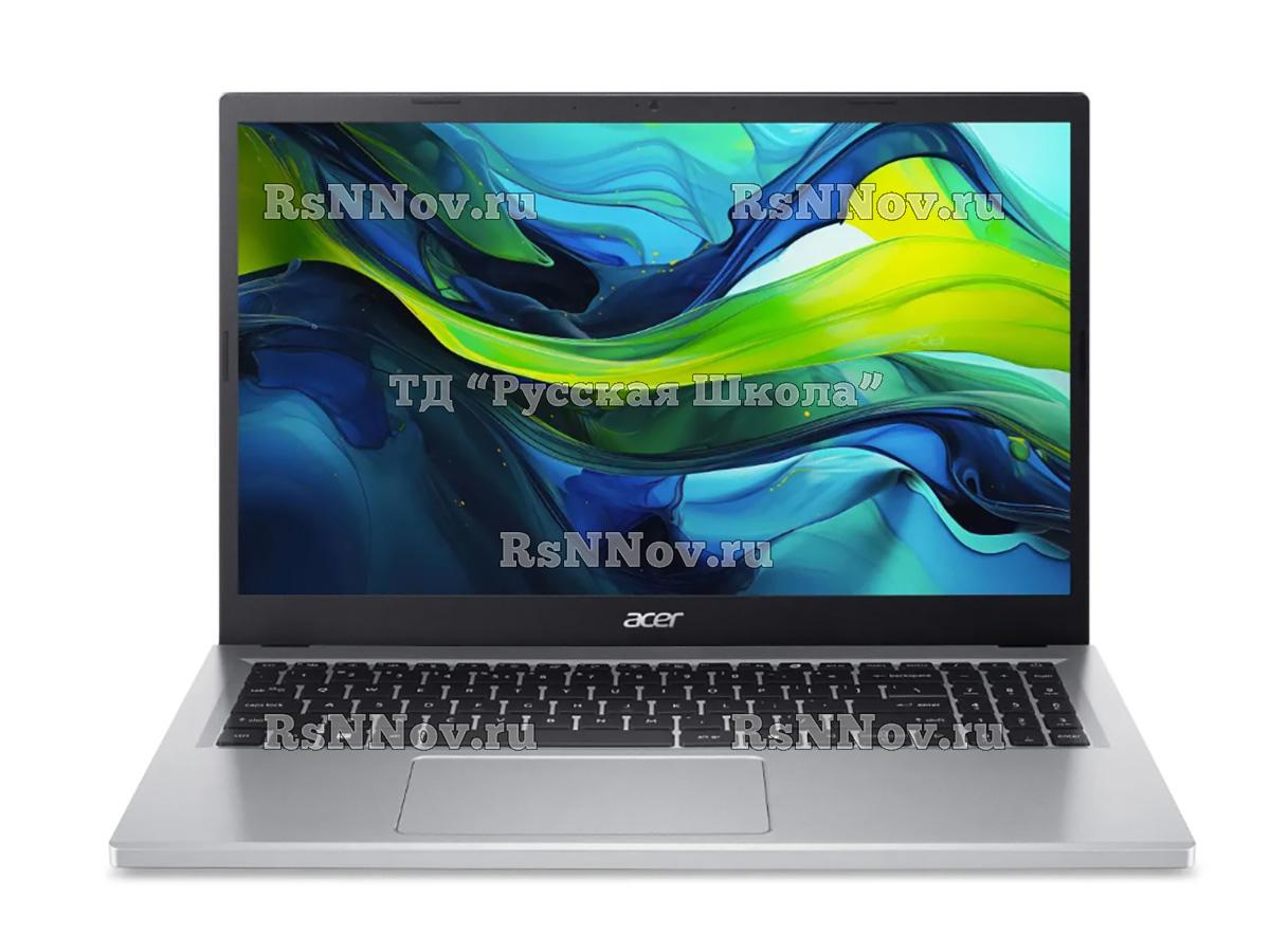 Характеристики Ноутбук Acer Aspire Go AG15-31P-C1HS NX.KX5CD.004, 15.6", IPS, Intel N-series N100 0.8ГГц, 4-ядерный, 8ГБ LPDDR5, 512ГБ SSD, Intel UHD Graphics, без операционной системы, металлический