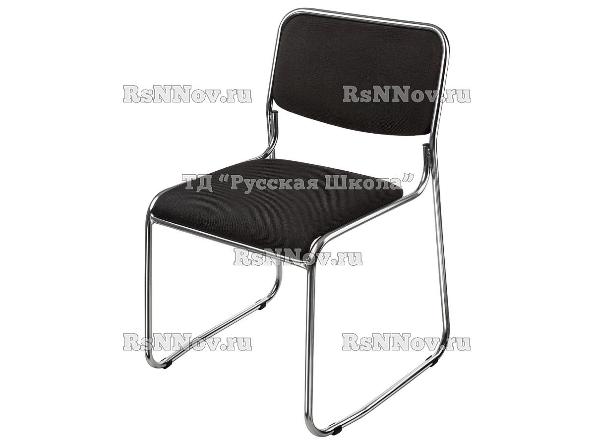 Стул «Марс» для коворкинга, фед. проект «Точка роста» TK1 (Ткань: Черная, мк. Хром)