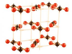 Модель "Кристаллическая решетка углекислого газа" (демонстрационная)